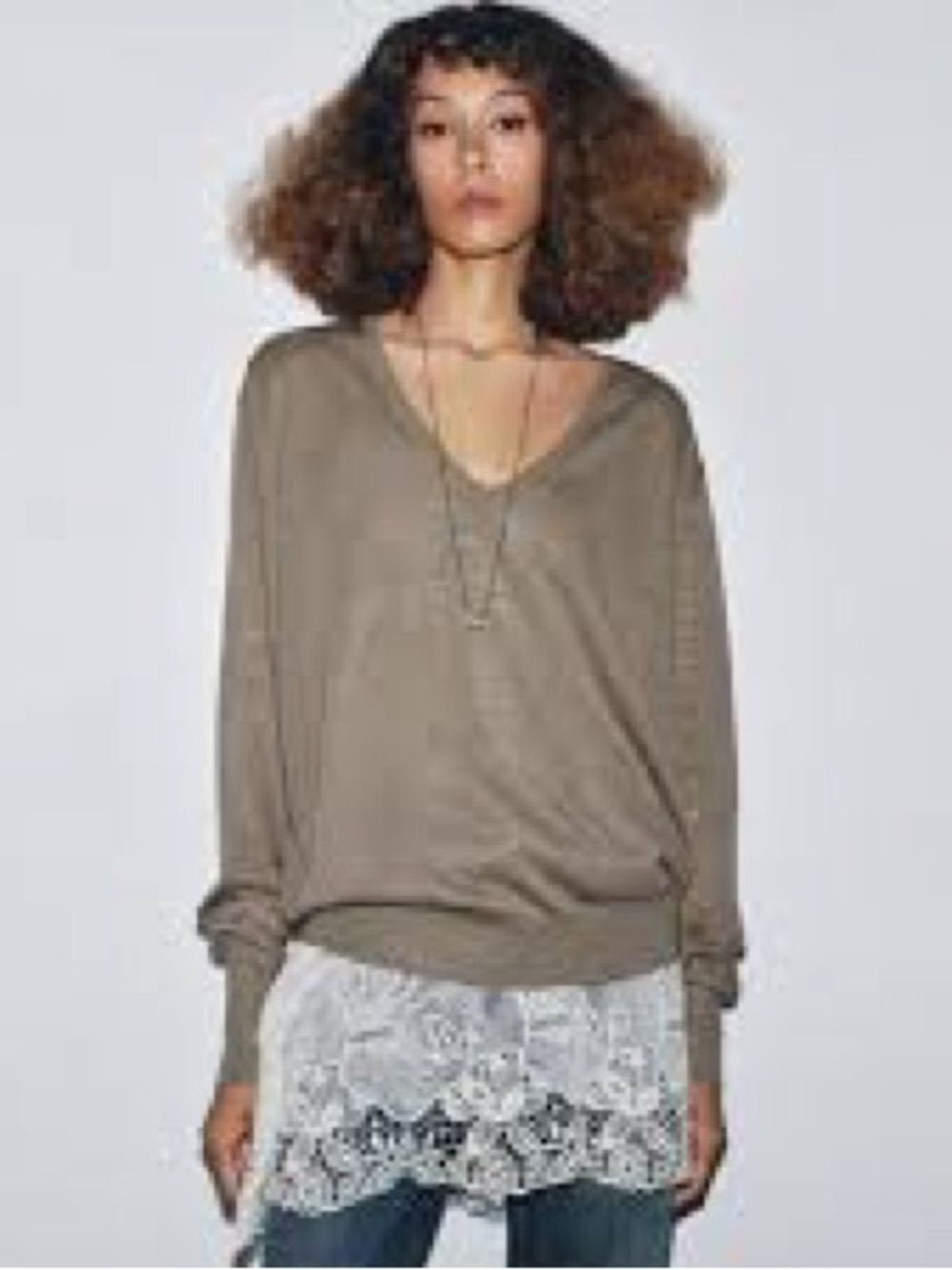 Part Two Linen and Cotton Relaxed V-Neck Knit Sweater